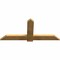 Ekena Millwork Eugene Rough Sawn Timber Gable Bracket, Western Red Cedar, 60"W x 27"H x 2"D x 6"F, 11/12 Pitch GBW060X27X0206EUG00RWR - alternate 2